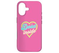 Carcasa para iPhone 17 Dead Inside Heart Retro Estético Pastel Rainbow Graphic