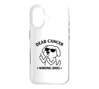 Carcasa para iPhone 17 Dear Cancer Wrong Dog Funny Cancer Concientización del Cáncer Diseño de Perro
