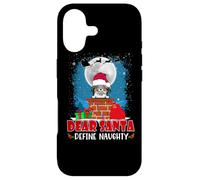 Carcasa para iPhone 17 Dear Santa Define Naughty Papillon Dog Funny Christmas
