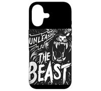 Carcasa para iPhone 17 Declaración Cool Unleash The Beast para niños y niñas