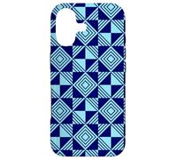 Carcasa para iPhone 17 Deep Light Blue Triangle Geometric Optical Illusion Pattern