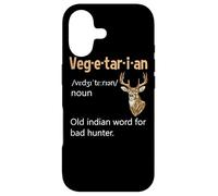 Carcasa para iPhone 17 Definición Vegetariana Cazador de Ciervos Anti Veganismo No Vegano
