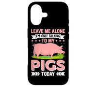 Carcasa para iPhone 17 Déjame en Paz, Solo Estoy Hablando con mis Cerdos Hoy