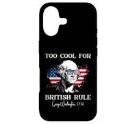 Carcasa para iPhone 17 Demasiado Genial para el Gobierno británico 4 de Julio George Washington