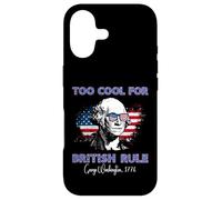 Carcasa para iPhone 17 Demasiado Genial para el Gobierno británico 4 de Julio George Washington