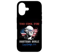 Carcasa para iPhone 17 Demasiado Genial para el Gobierno británico 4 de Julio George Washington