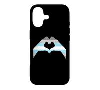 Carcasa para iPhone 17 DemiBoy Love Heart DemiMale Bandera