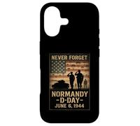 Carcasa para iPhone 17 Día D 81 Aniversario Normandía 1944 Homenaje Militar Hombres
