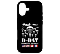 Carcasa para iPhone 17 Día D 82 Aniversario 1944 Paracaidistas Recuerdo de Veteranos