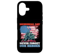 Carcasa para iPhone 17 Día de los Caídos: Nunca Olvides a Nuestros héroes, Soldados de la Bandera de EE