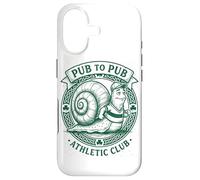 Carcasa para iPhone 17 Día de San Patricio Irish Snail Pub To Pub Slow & Steady