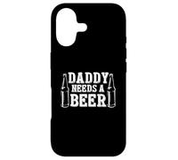 Carcasa para iPhone 17 Día del Padre Día de la Cerveza Verde Papá Necesita una Cerveza Divertido Verde
