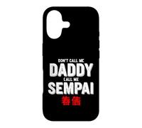 Carcasa para iPhone 17 Dicho Gracioso No llames a papá Llame Sempai