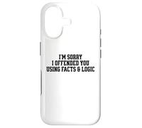 Carcasa para iPhone 17 Dichos sarcásticos Divertidos Hechos y lógica Ofendidos