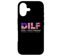 Carcasa para iPhone 17 DILF Damn I Love Freedom Funny Patriotic USA Pride Tees