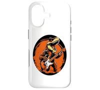 Carcasa para iPhone 17 Dinosaur T-Rex Playing Guitar Gifts Bass Guitarist Funny Art