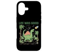 Carcasa para iPhone 17 Dinosaurio Divertido y Vintage La Vida en meteoritos era un Buen Arte irónico