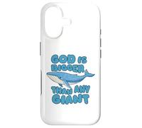 Carcasa para iPhone 17 Dios es más Grande Que Cualquier Ballena Azul Gigante Lindos niños Cristianos