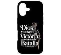 Carcasa para iPhone 17 Dios ha Escrito tu Victoria 2 Crónicas 20:17 Español