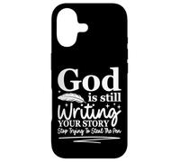 Carcasa para iPhone 17 Dios Sigue escribiendo tu Historia Humor Cristiano Divertido