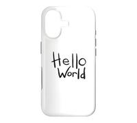 Carcasa para iPhone 17 Diseño artístico con Pincel en Negrita de Hello World con el Primer código