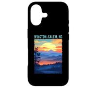 Carcasa para iPhone 17 Diseño de Estilo pintoresco de Puesta de Sol de montaña de Winston-Salem, NC, EE. UU.