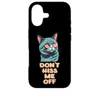 Carcasa para iPhone 17 Diseño de Gato Enojado con Actitud Divertido Gato no me hiss Off