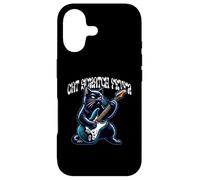 Carcasa para iPhone 17 Diseño de Gato Scratch Fever con diseño de Gato Tocando la Guitarra Rock and Roll