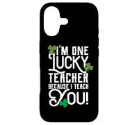 Carcasa para iPhone 17 Diseño del Profesor del día de San Patricio Lucky Because I Teach You