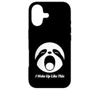 Carcasa para iPhone 17 Diseño Divertido de Cara de Perezoso I Woke Up Like This Sloth Face