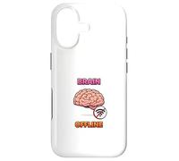 Carcasa para iPhone 17 Diseño Divertido del Humor tecnológico del Cerebro Fuera de línea