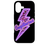 Carcasa para iPhone 17 Diseño estético del Zodiaco con Forma de Trueno de Leopardo Sagitario