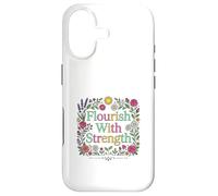 Carcasa para iPhone 17 Diseño Floral Inspirador florece con Fuerza