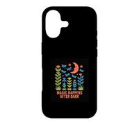 Carcasa para iPhone 17 Diseño Magic Happens After Dark Moon & Flowers