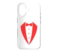 Carcasa para iPhone 17 Disfraz de Esmoquin, Divertido Vestido con Botones de Pajarita
