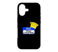 Carcasa para iPhone 17 Disfraz de Halloween fácil con Texto en inglés «My Name Is Prince»