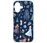 Carcasa para iPhone 17 Disney Frozen 2 Anna Elsa Olaf Kristoff Sven Bruni Impresión