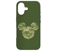 Carcasa para iPhone 17 Disney Mickey Mouse Icon Green Camo Camouflage Pattern