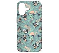Carcasa para iPhone 17 Disney Mickey Mouse Summer Tropical Beach Leaves Pattern