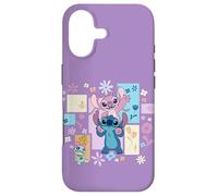 Carcasa para iPhone 17 Disney Stitch & Angel Spring Easter Friendly Flower Faces