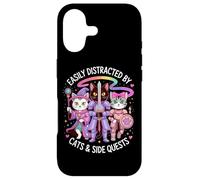 Carcasa para iPhone 17 Distraído por Gatos y misiones secundarias Cute Hero Cats Geek Girls