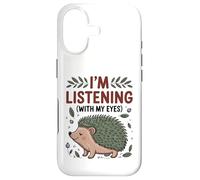 Carcasa para iPhone 17 Divertida mamá Erizo Que escucho con mis Ojos, Lindo Animal O
