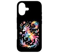 Carcasa para iPhone 17 Divertidas Criaturas mágicas Acuarela Salpicadura Abstracto