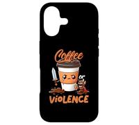 Carcasa para iPhone 17 Divertido Antes del Café O Elegir-Violencia Meme Arte Gráfico