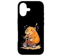 Carcasa para iPhone 17 Divertido Capibara En Bicicleta