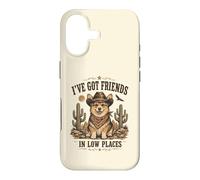 Carcasa para iPhone 17 Divertido Corgi Cowboy in Low Places Country Friends Dog Humor