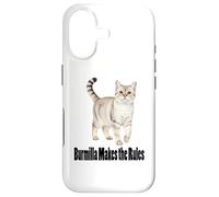 Carcasa para iPhone 17 Divertido diseño de Mascota Burmilla Cat Makes The Rules