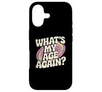 Carcasa para iPhone 17 Divertido diseño de Texto de Sarcasmo Happy Hour de What's My Age Again