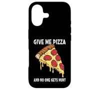 Carcasa para iPhone 17 Divertido diseño para Amantes de la Pizza Give Me Pizza and No One Gets Hurt