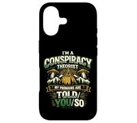 Carcasa para iPhone 17 Divertido Diseño Retro para Teóricos de Conspiraciones